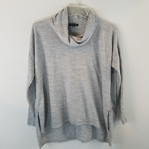 Eileen Fisher Box Merino Wool Cowl Neck Sweater M - Picture 3 of 4